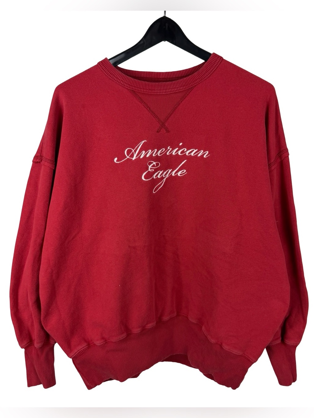 Women’s Y2K American Eagle Outfitters Script Logo Pullover Sweatshirt Size S